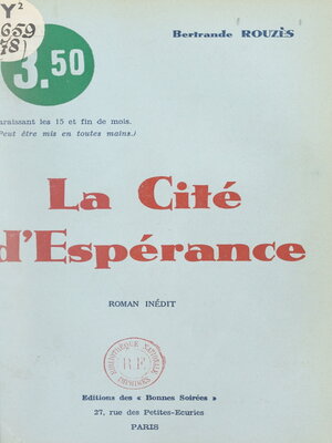 cover image of La cité d'espérance